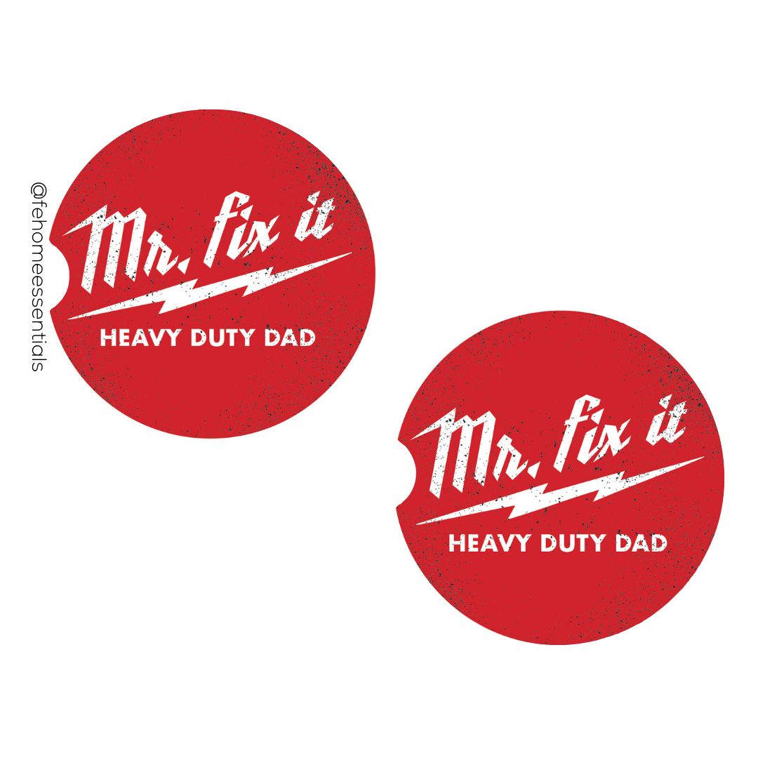 Handy Tools Dad Car Coasters