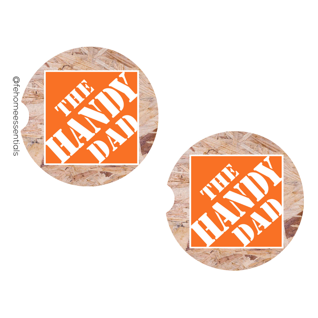 Handy Tools Dad Car Coasters