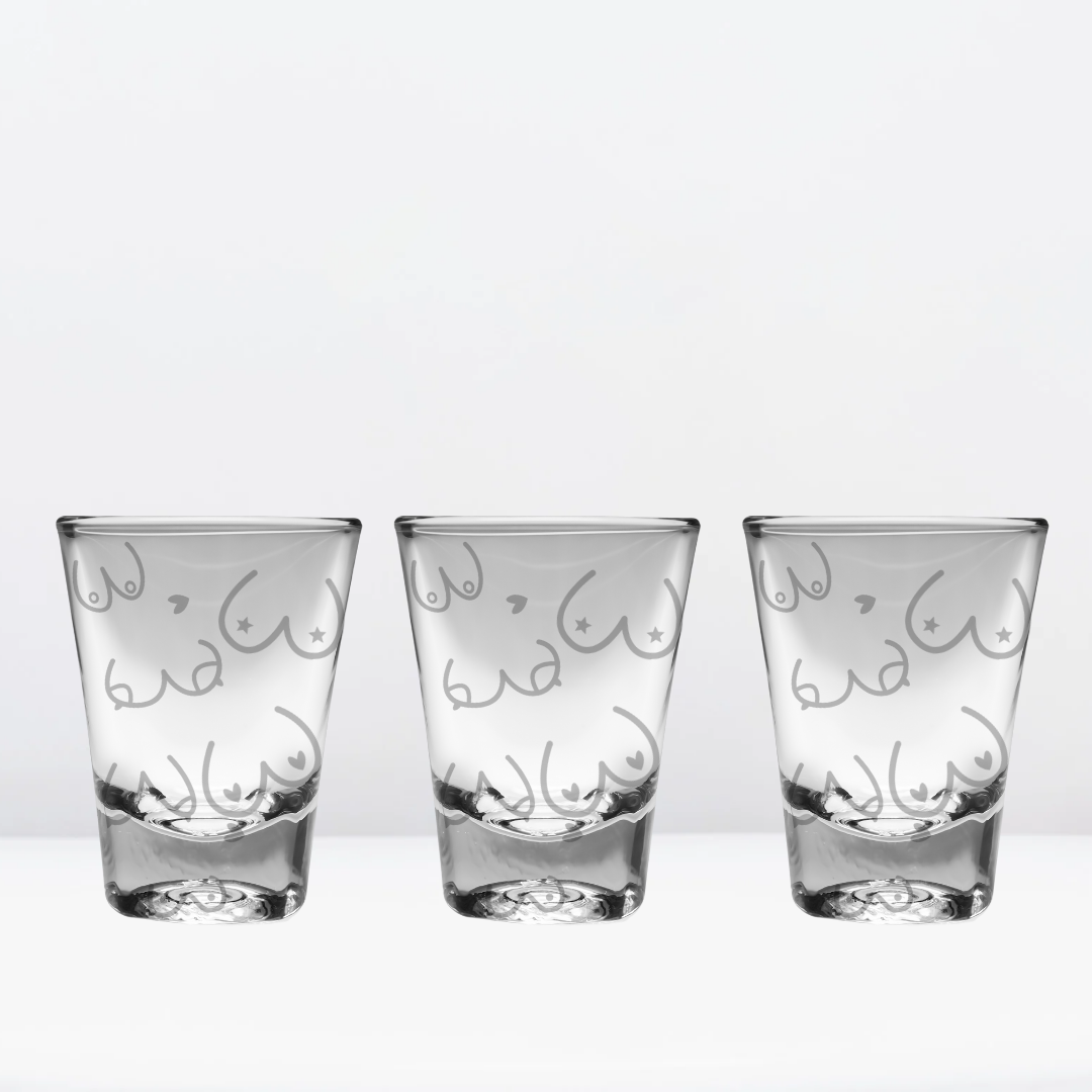 Funny Boobs shot glasses