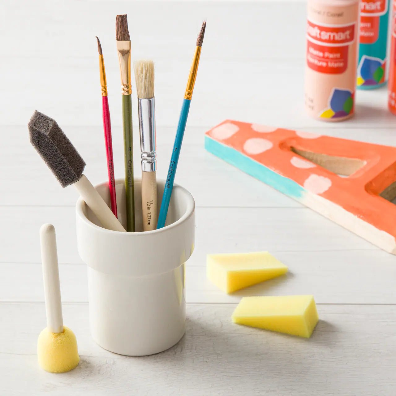 8 ct. Craft & Stencil Brush Set - Five Elements Home Essentials