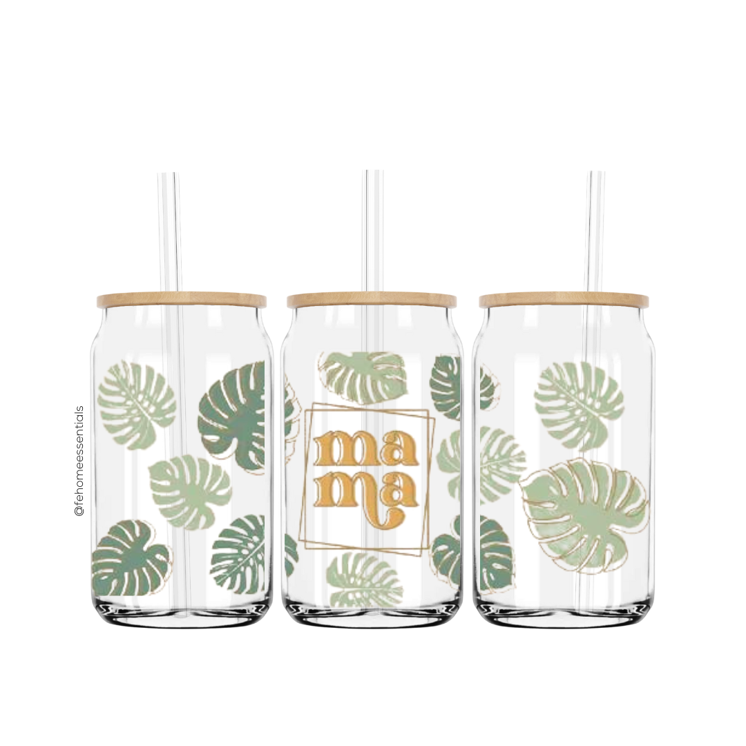 Lata de vidrio Monstera Libbey