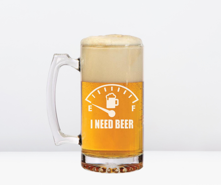 Jarra de cerveza de vidrio