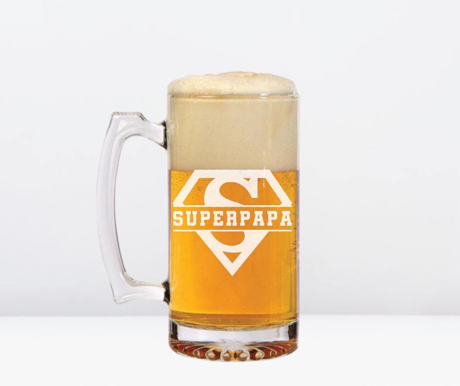 Jarra de cerveza de vidrio