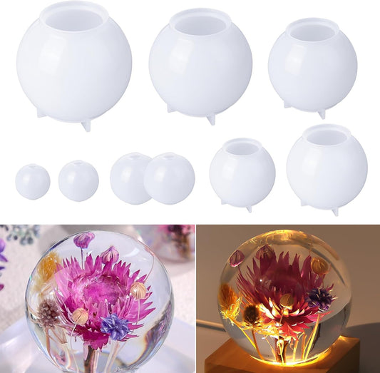 9 Pcs Seamless 3D Sphere Molds Kit