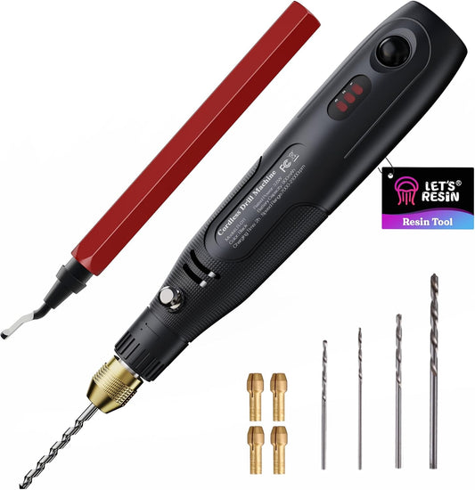 Electric Cordless Drill with Deburring Tool