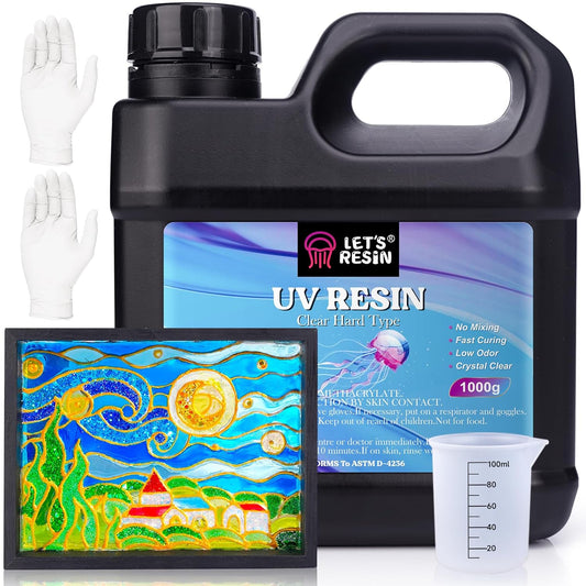 1000g Low Viscosity Clear UV Resin