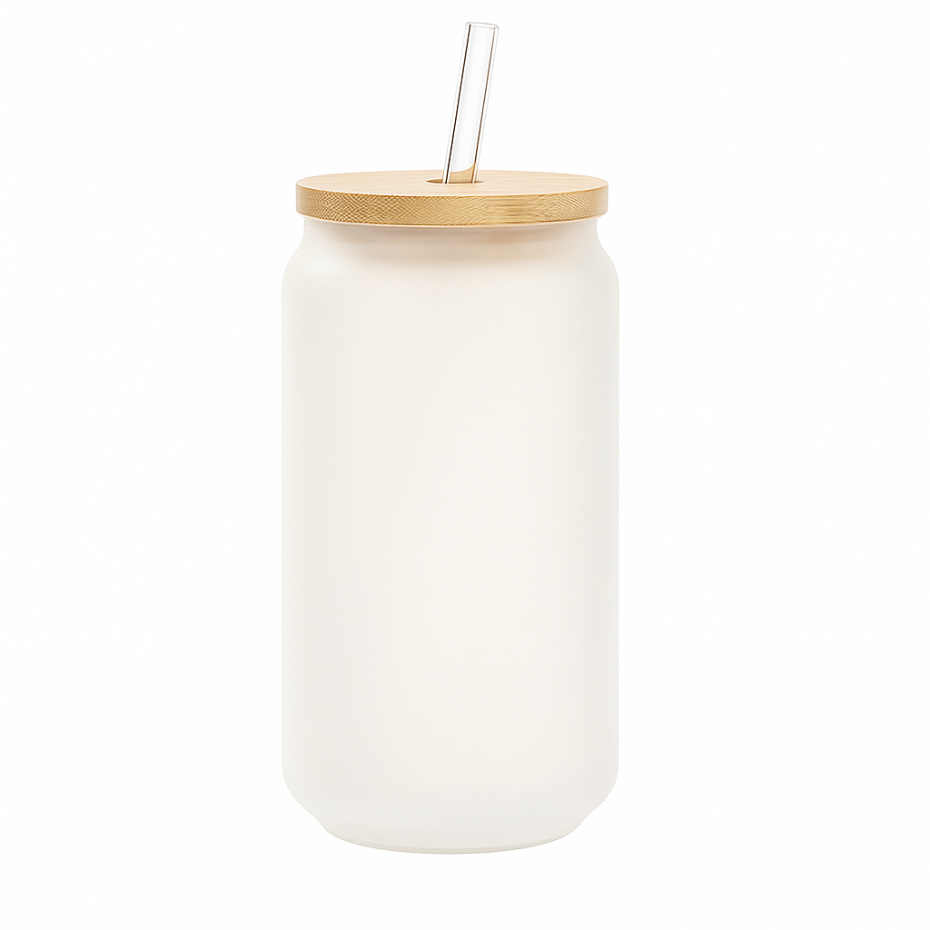 Frosted Sublimation Glass Can Cup