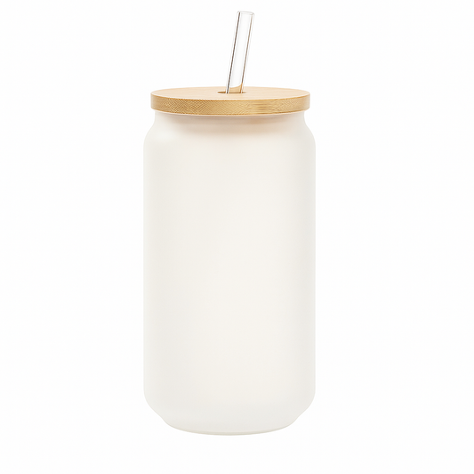 Frosted Sublimation Glass Can Cup